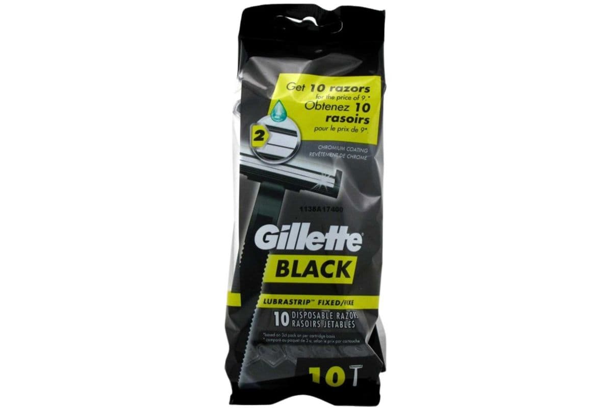 Gillette Black - 10 Disposable Razors