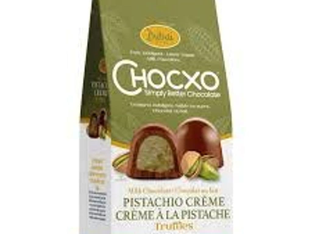 CHOCXO MILK CHOCOLATE TRUFFLES WITH PISTACHIO CREME 100G