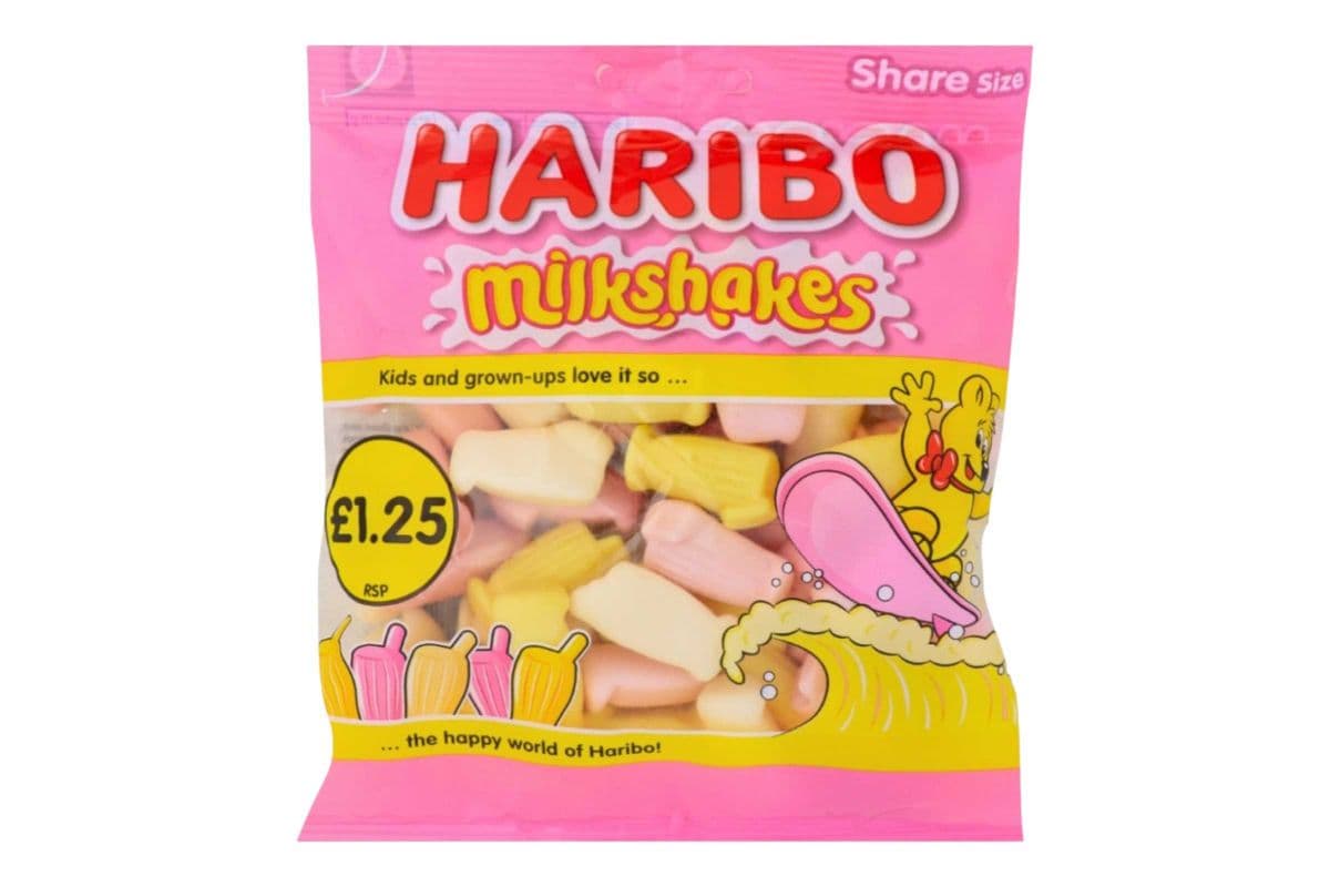 Haribo Milkshakes (100gm) (343 Cal)
