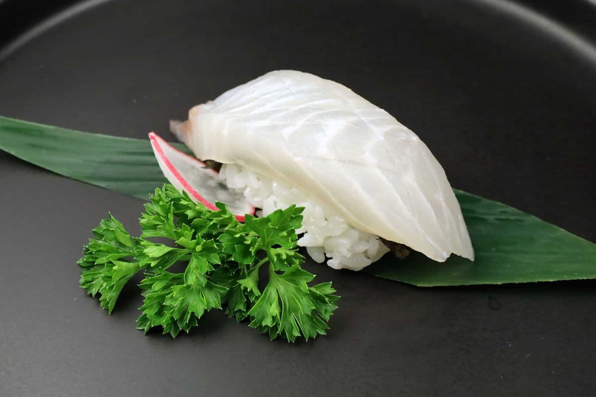 Tai Raw Fish Nigiri Sushi