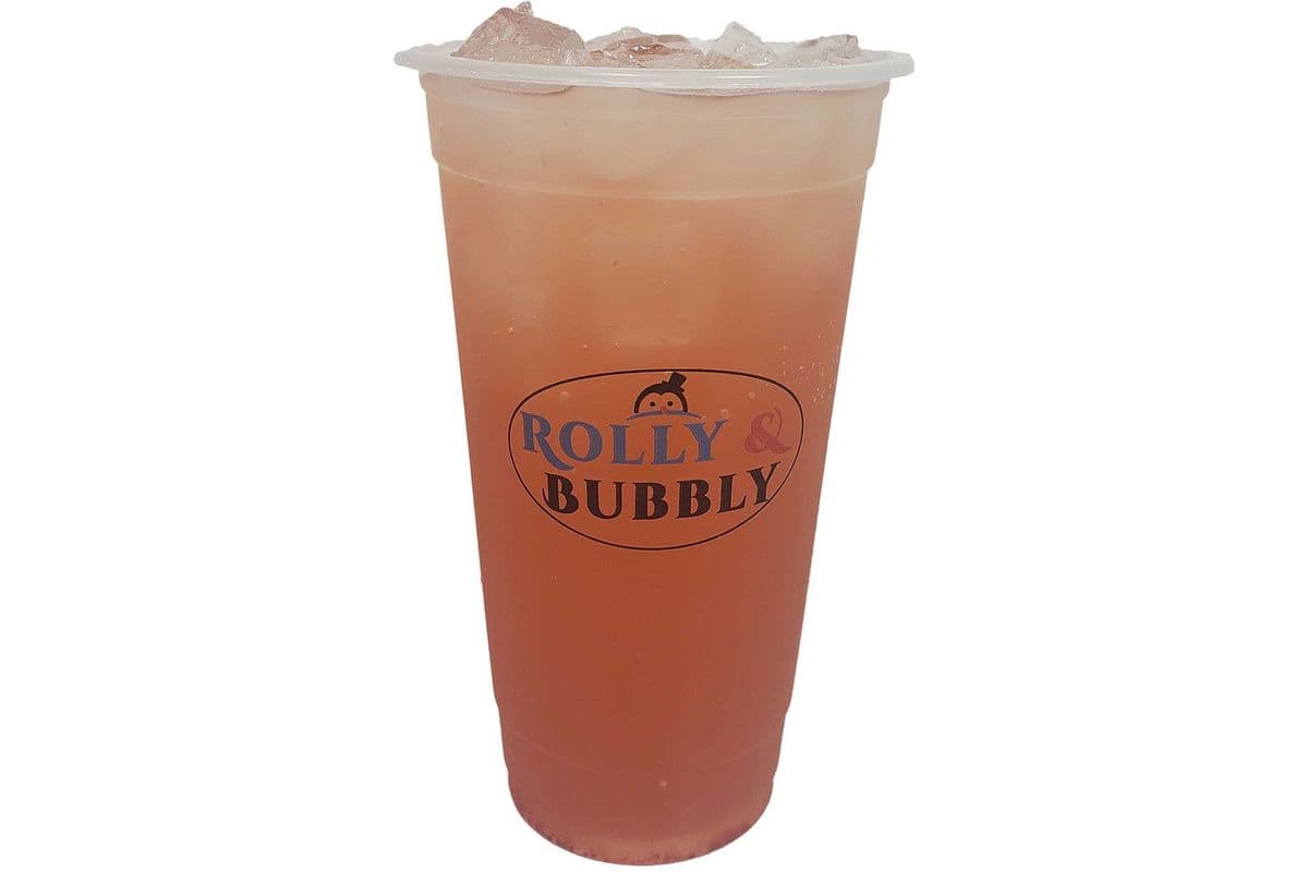 Strawberry fruit ice tea