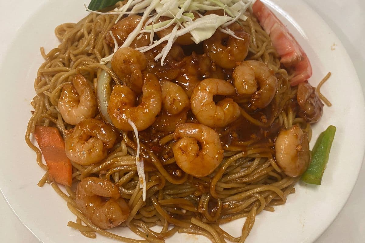 Guyana Style Shrimp Lo Mein