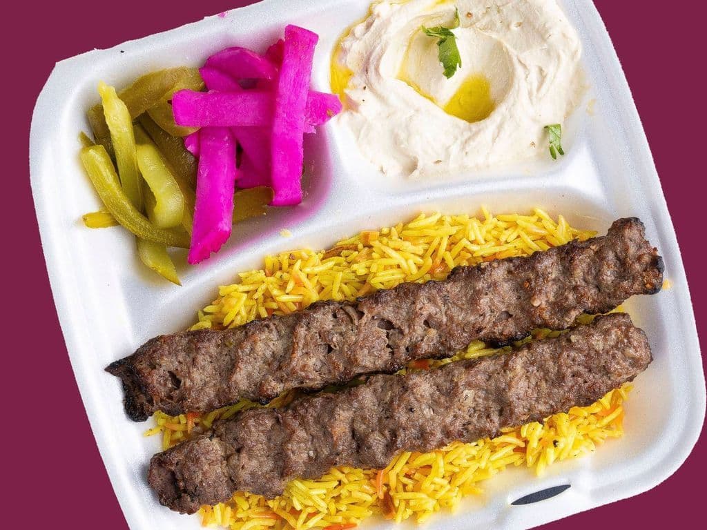 Ground Beef Kebab Plate