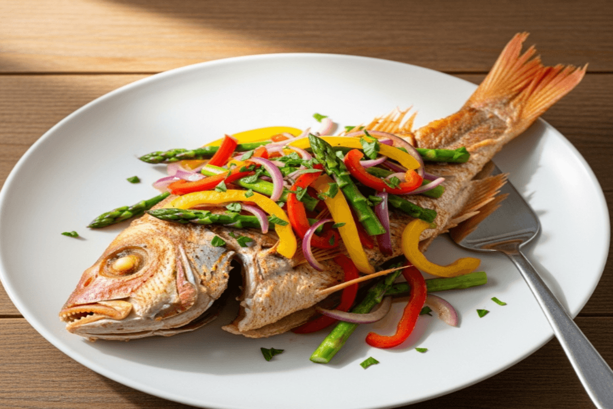 Pan-Fried Red Snapper (One Serving)