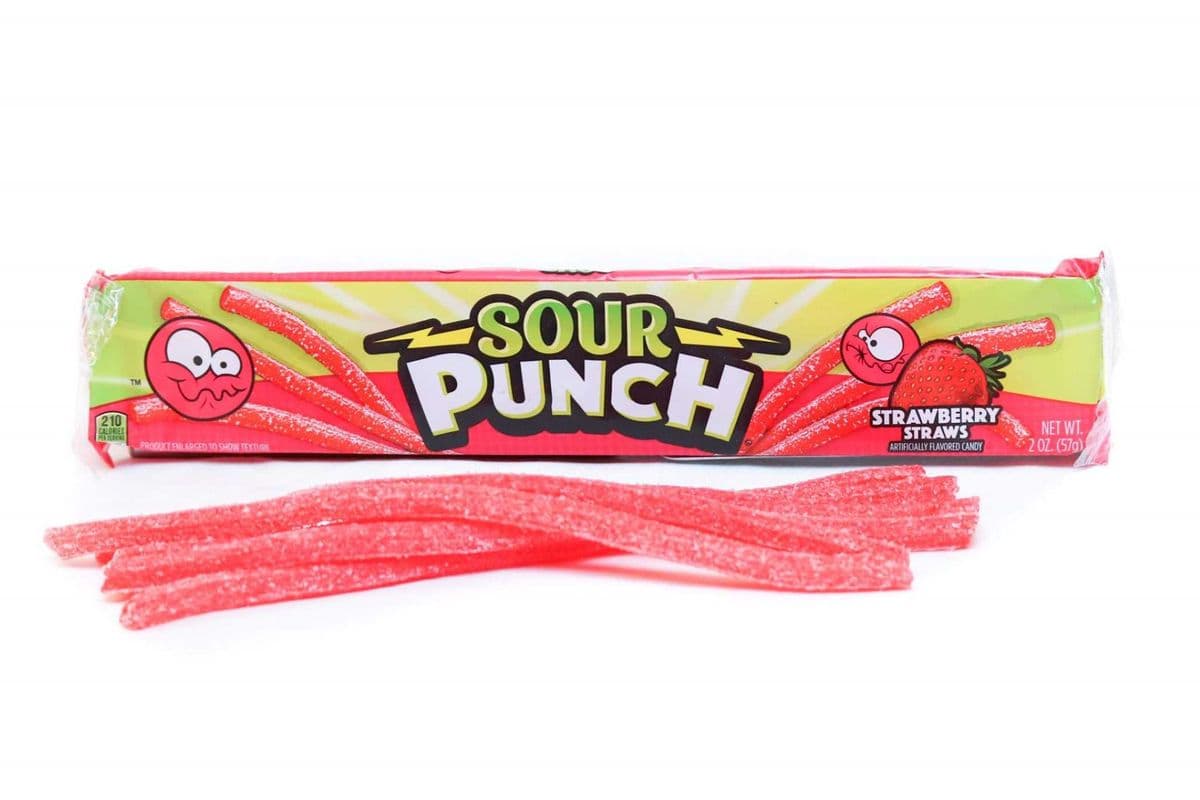 Sour Punch - Strawberry Straws 57g