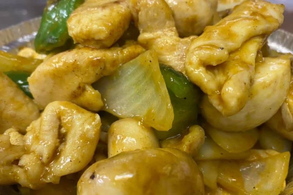 54. Sliced Chicken in Curry Sauce