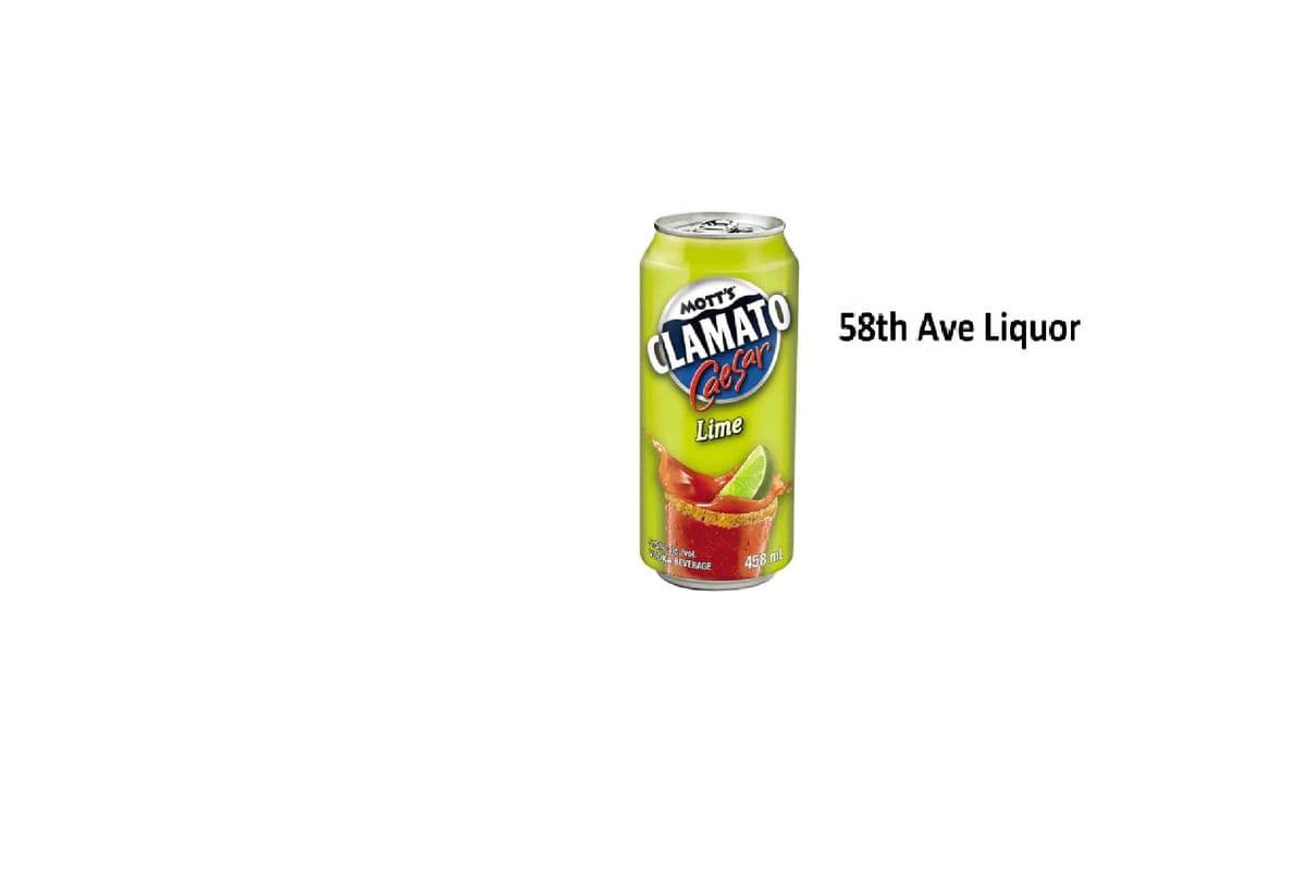 MOTT'S CLAMATO CAESAR LIME CAN (1 x 458ML)