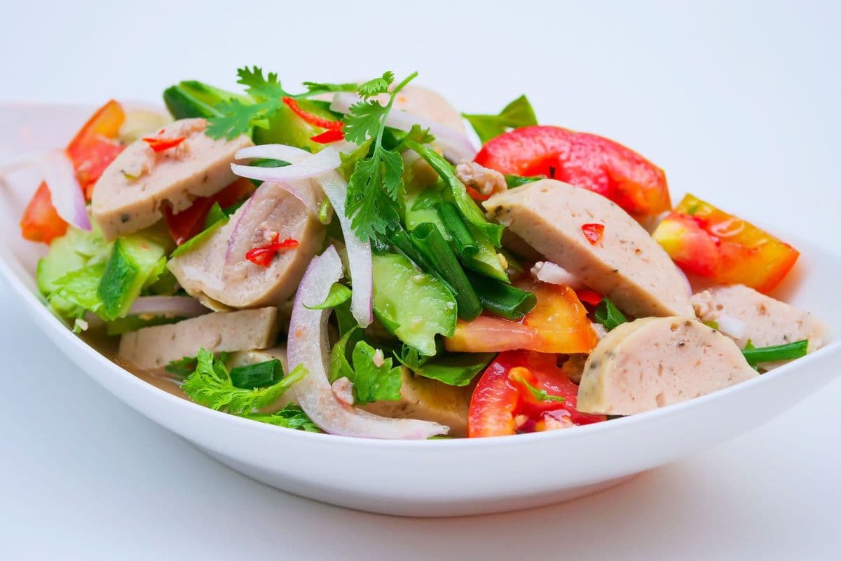 16. Thai Sausage Salad (ยำหมูยอ)
