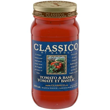 Classico Spaghetti Sauce Tomato and Basil (650 ml)