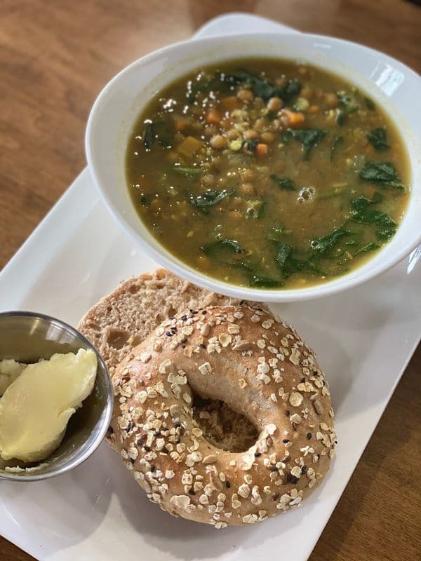 Daily Soup & Bagel Combo 