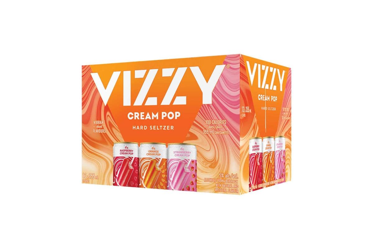 Vizzy Seltzer Cream Pop Variety Pack (12 Cans) (12 x 355ml)