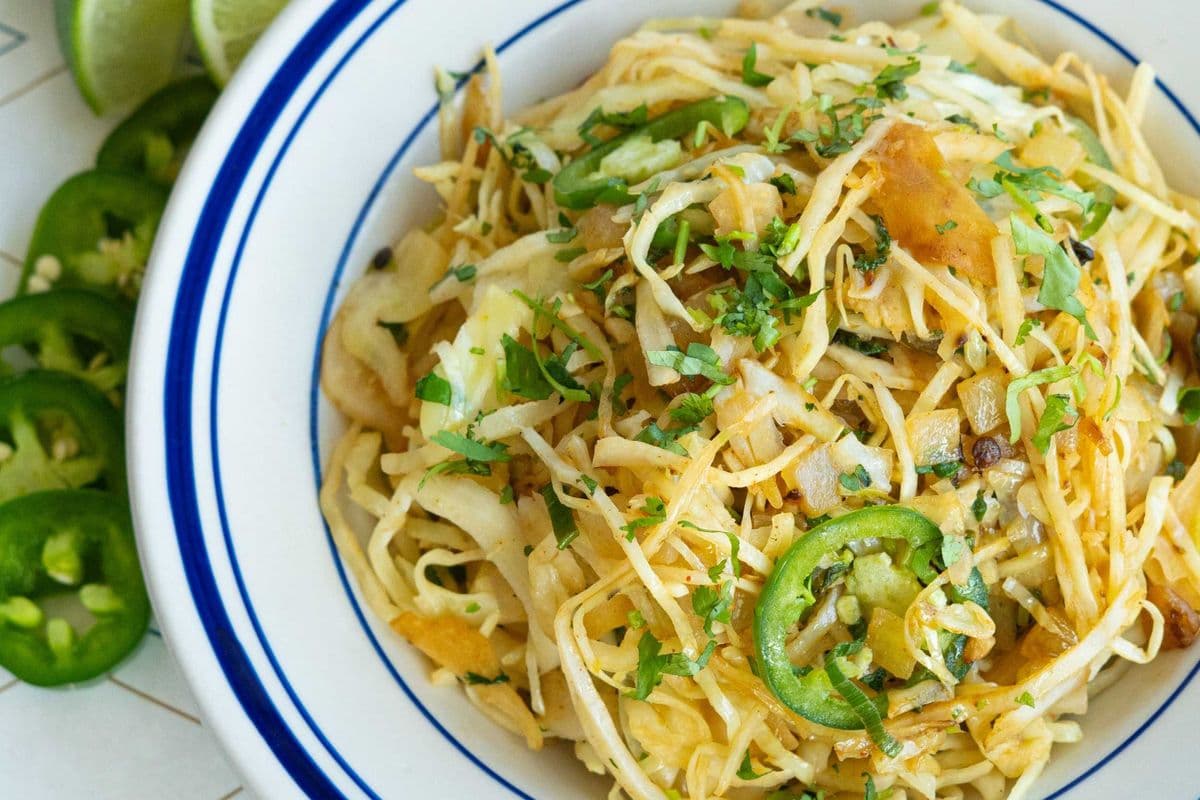 Sauteed Lime Jalapeno Slaw