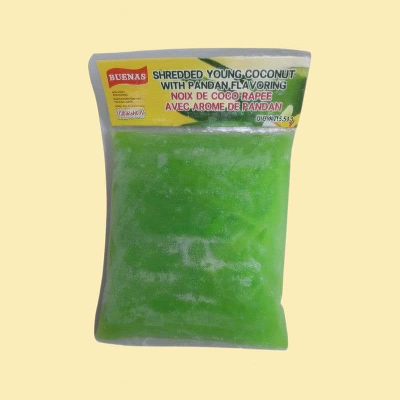 Shredded Young Coconut with Pandan, 454g – Buenas