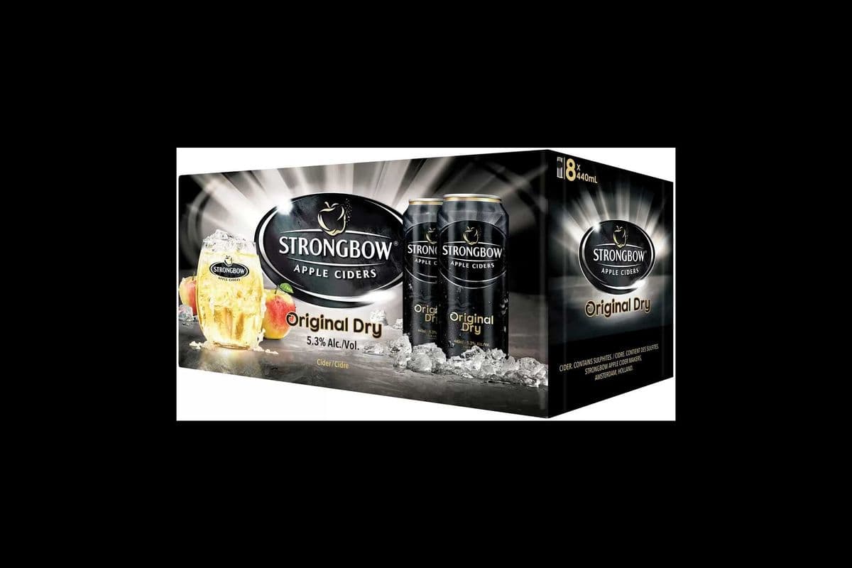 STRONGBOW APPLE CIDER ORIGINAL DRY (8 x 440ML CANS) (8 x 440ML)