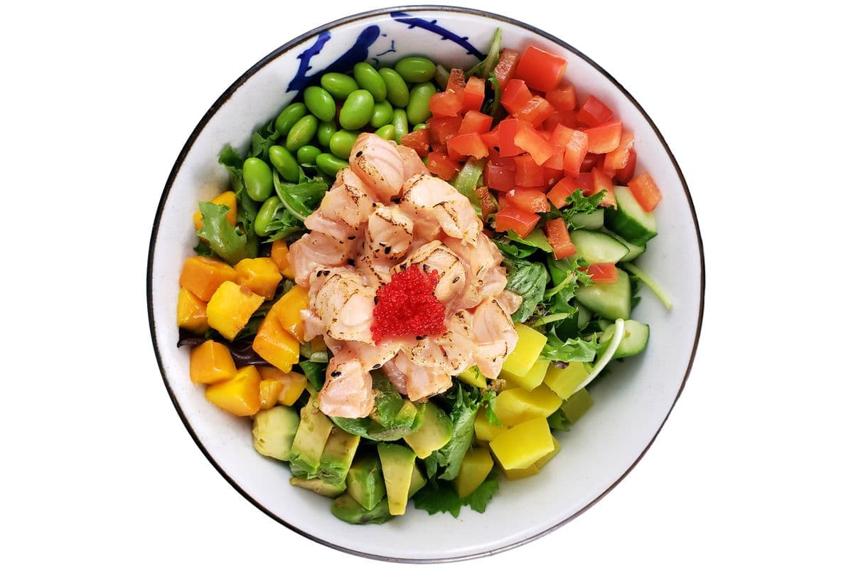 Chef Poke Saumon Flambé ║ Torched Salmon Poke