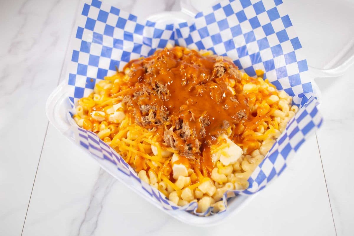 Kickin' Pulled Pork Mac 'N Cheese