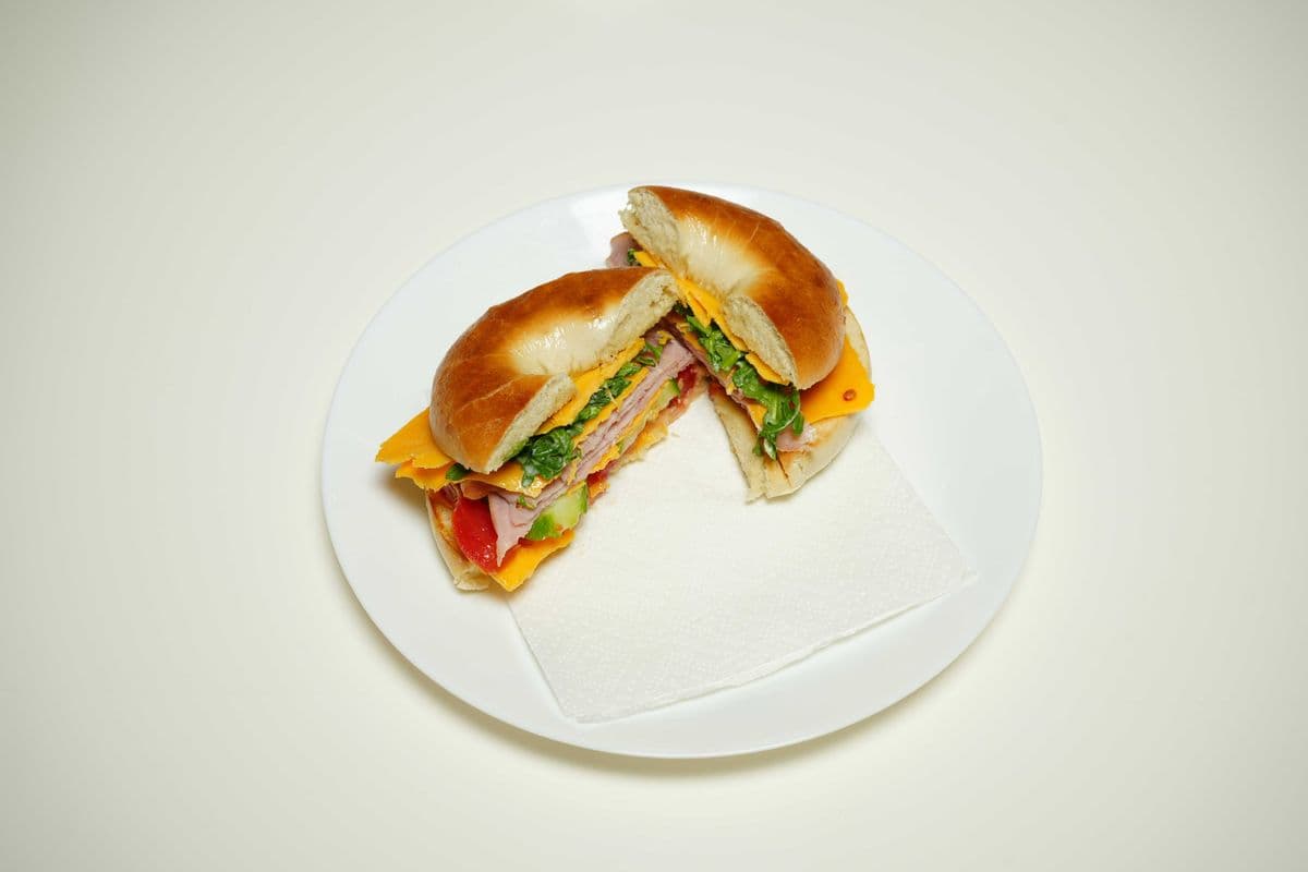 Bagel Ham and Cheese