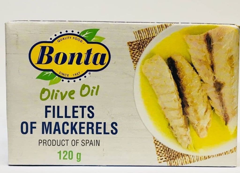 BONTA FILLETS OF MACKERELS IN OLIVE OIL 120G