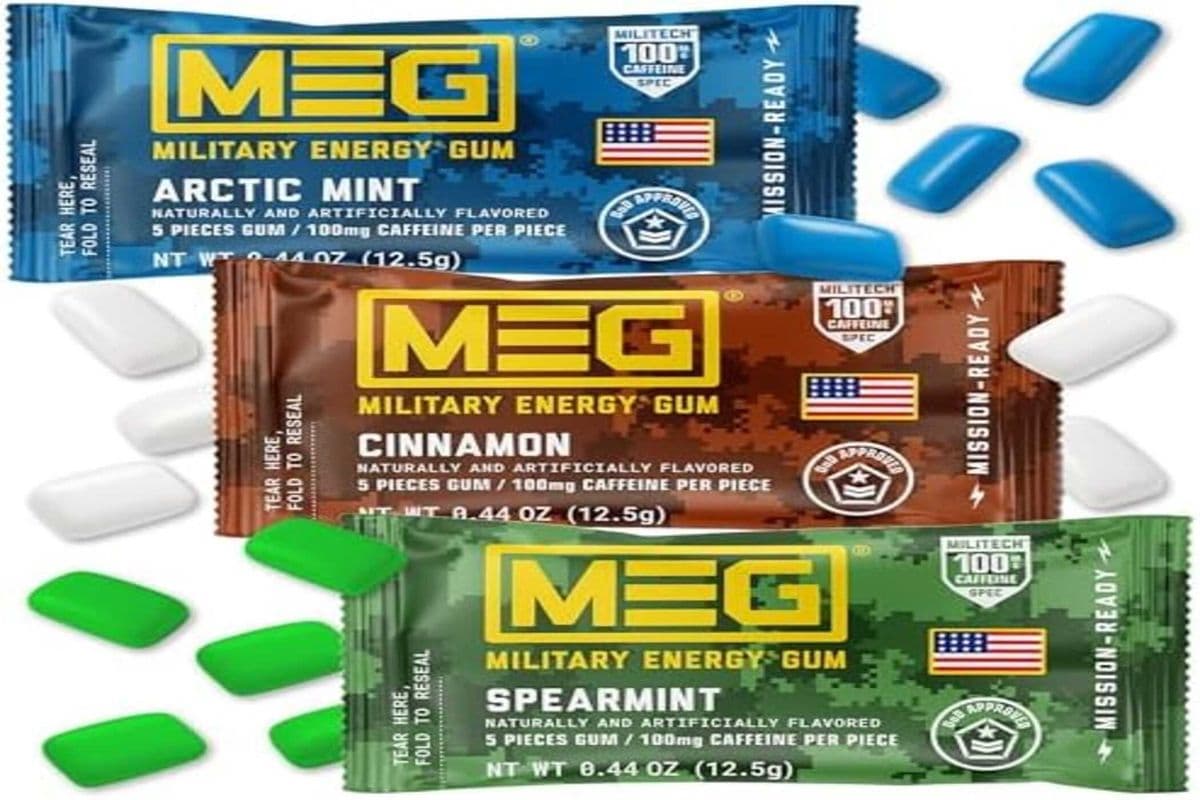 Meg Military Caffeine Gum (15g)