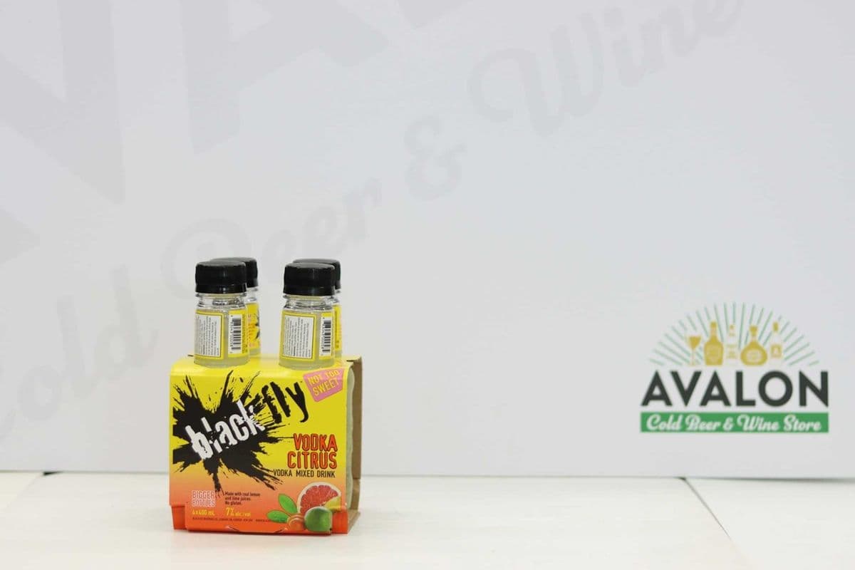 Black Fly Vodka Citrus 4 Pack Bottles (4 x 400ml)