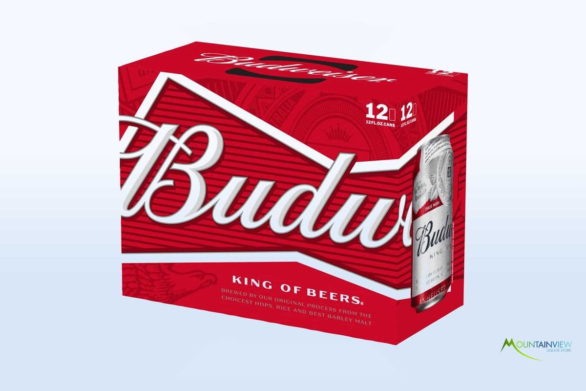 Budweiser 12 pack cans (12 x 355 ml Cans)