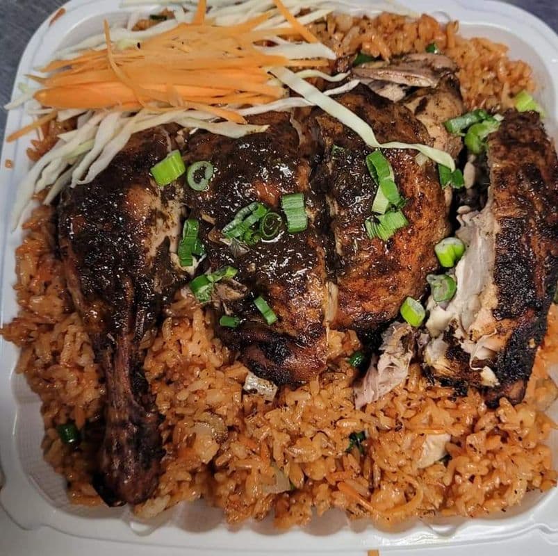 10. Jerk Chicken Fried Rice