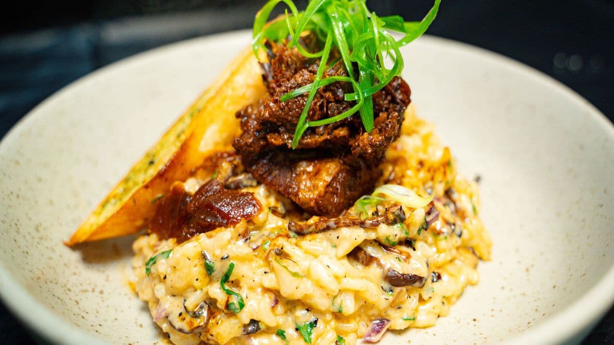 Short Rib and Wild Mushroom Risotto