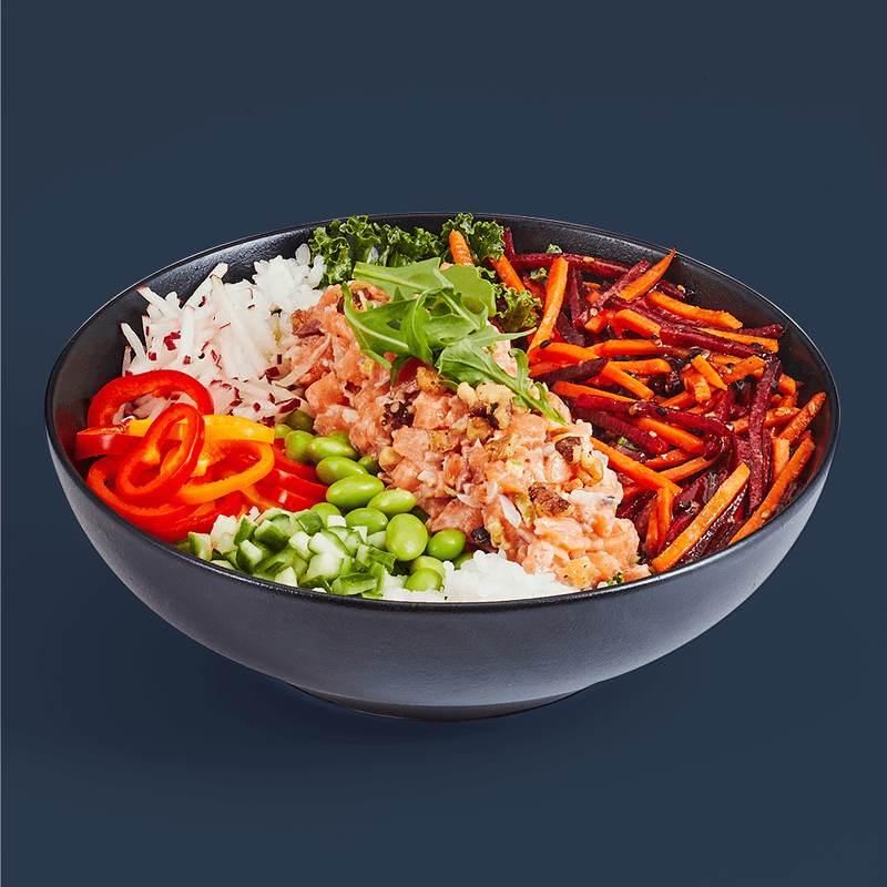 Poké Saumon érable et bacon / Maple & Bacon Salmon Poke