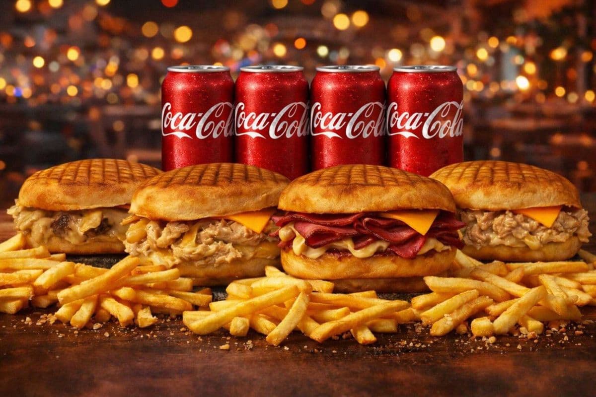 Family Rond Wich Pack ( Repas pour 4 )/Family Pack ( Repas pour 4 Personnes / For 4 People )4 Sandwiches, 4 Fries, 4Soft drinks (4 Personnes)