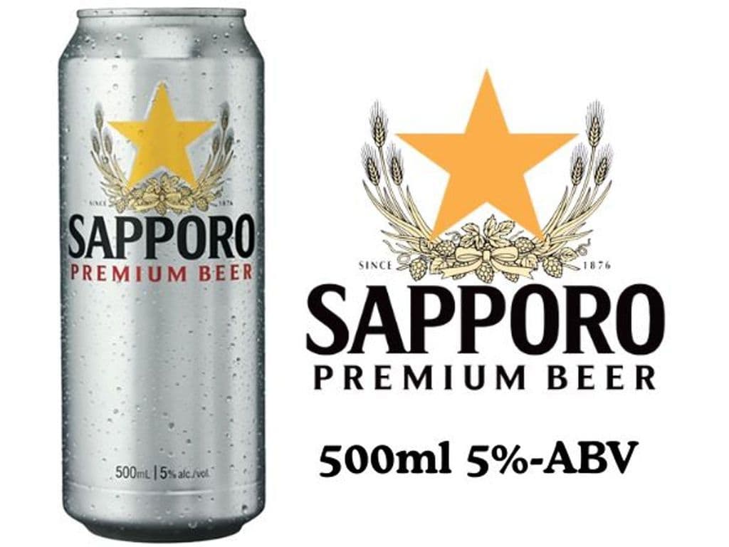 Sapporo Can - 500ml (5.0% ABV)