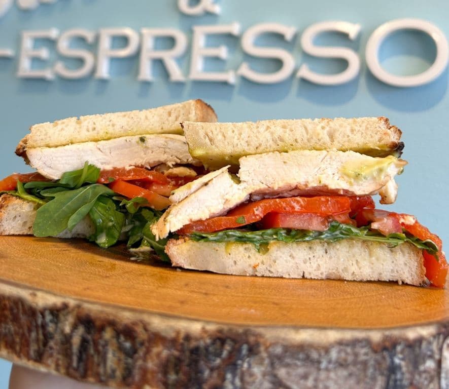 Chicken Pesto & Red Pepper Sandwich