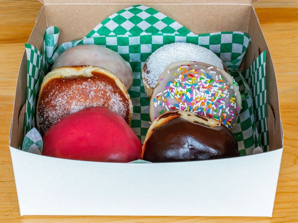 Half dozen mixed donuts