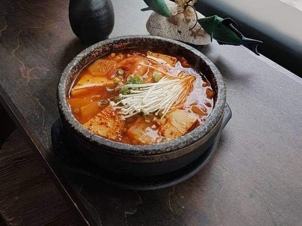 Spicy Tarako Soup and Rice