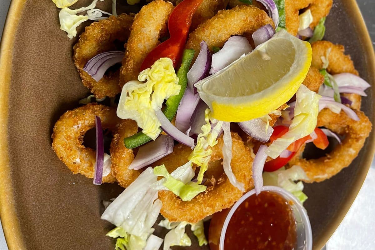 Breaded Cajun calamari
