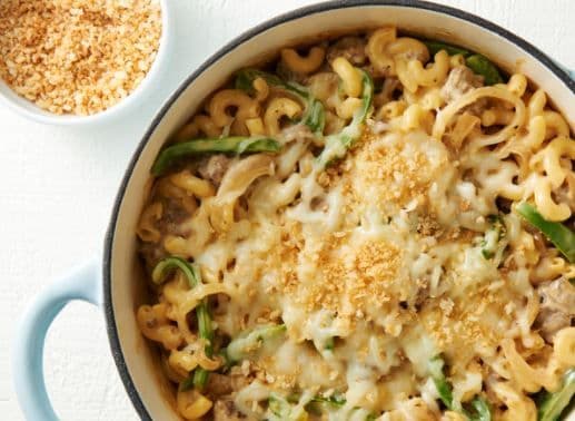 High End Philly Cheese Steak Mac N' Cheese