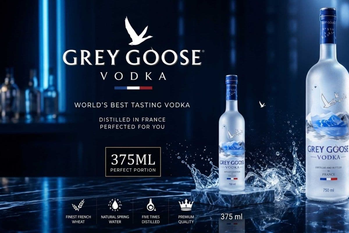 GREY GOOSE VODKA (375ML) 40.0% ABV (1 x 375 mL)