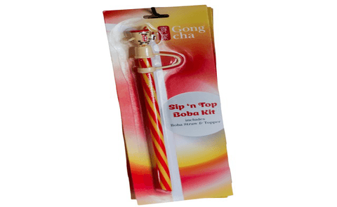 Straw with Topper