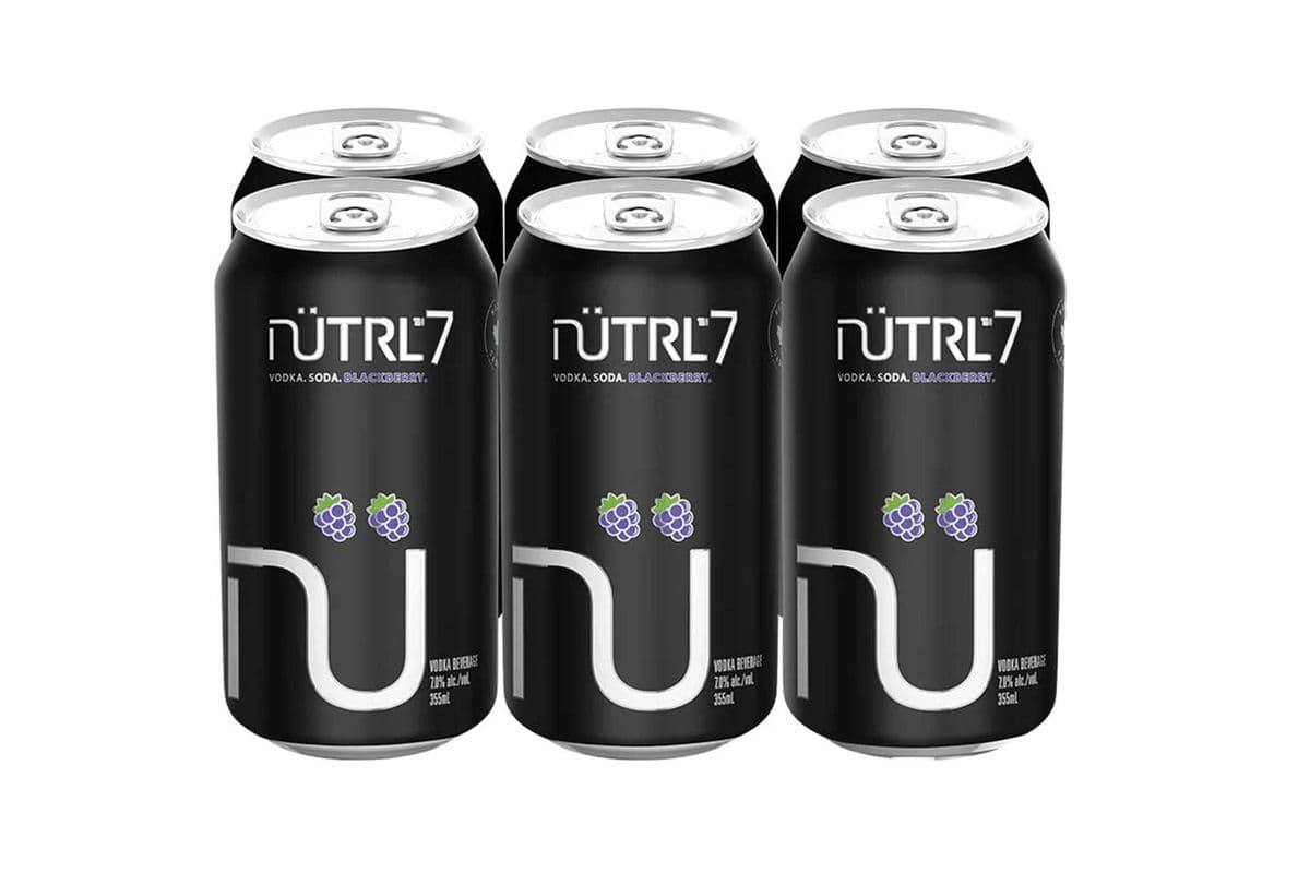 NUTRL VODKA SODA BLACKBERRY 7% 6 CANS (6 x 355 ML)