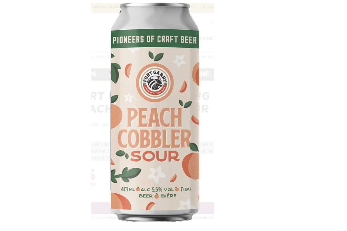 Fort Garry Brewing Peach Cobbler Sour (1 x 473 ml can)