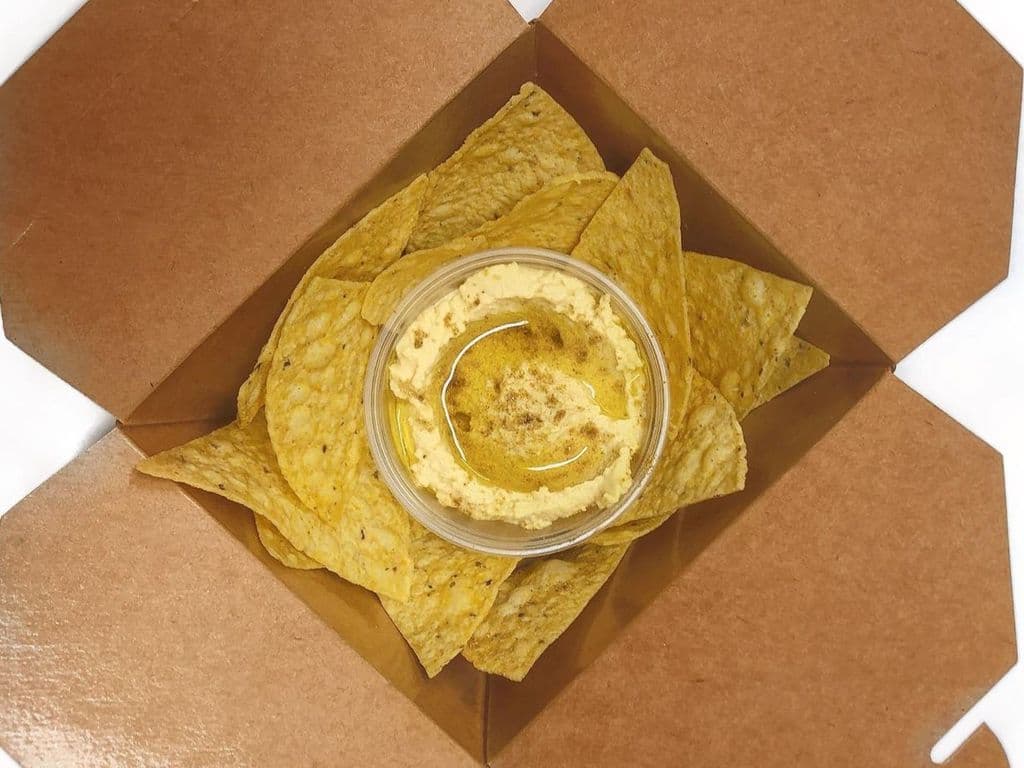 Dip with tortilla chips