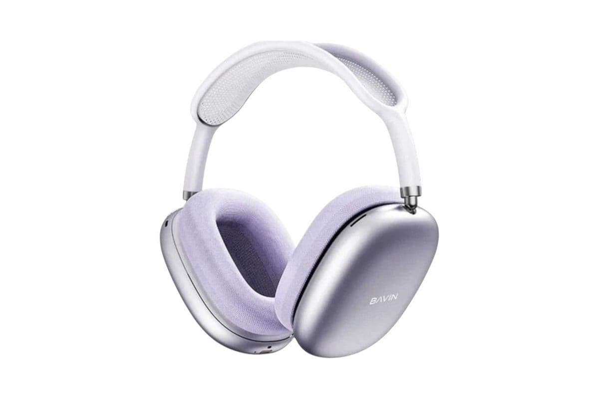 Bavin Wireless Bluetooth 6.0 Headphones Purple Color