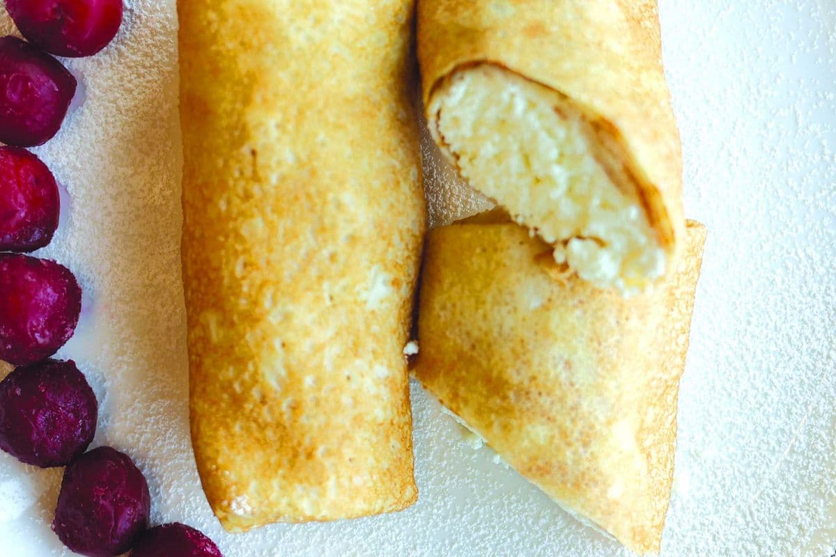 Crêpes with Cottage Cheese (2 pcs)