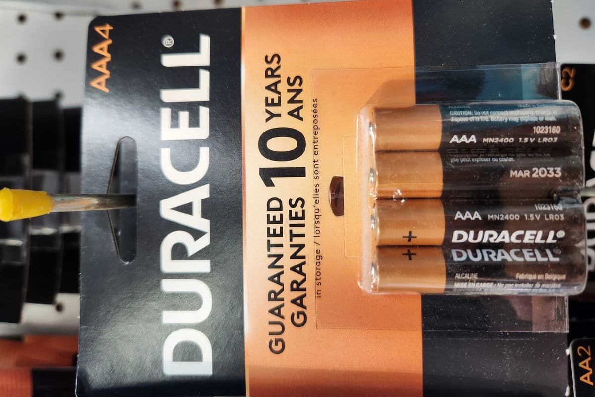 Duracell AAA pack of 4 - Duracell AAA paquet de 4