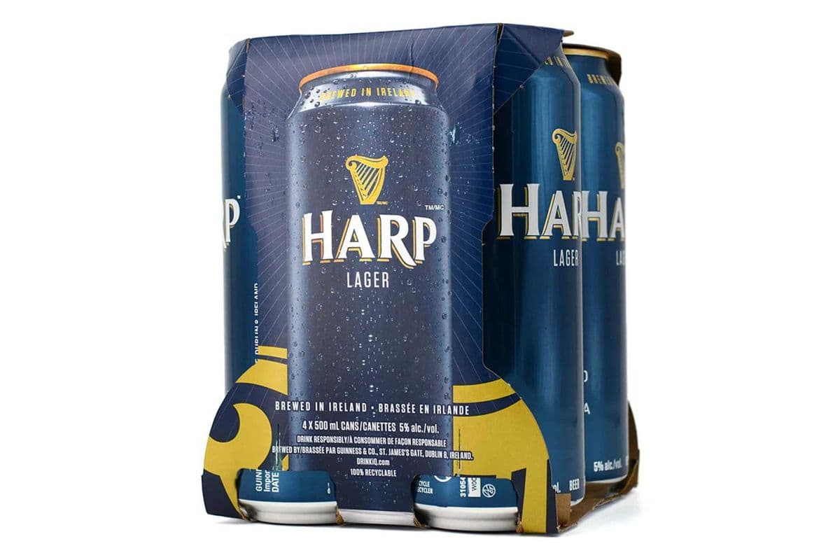 Harp Lager, Ireland (4 Cans) (4 x 473ML)