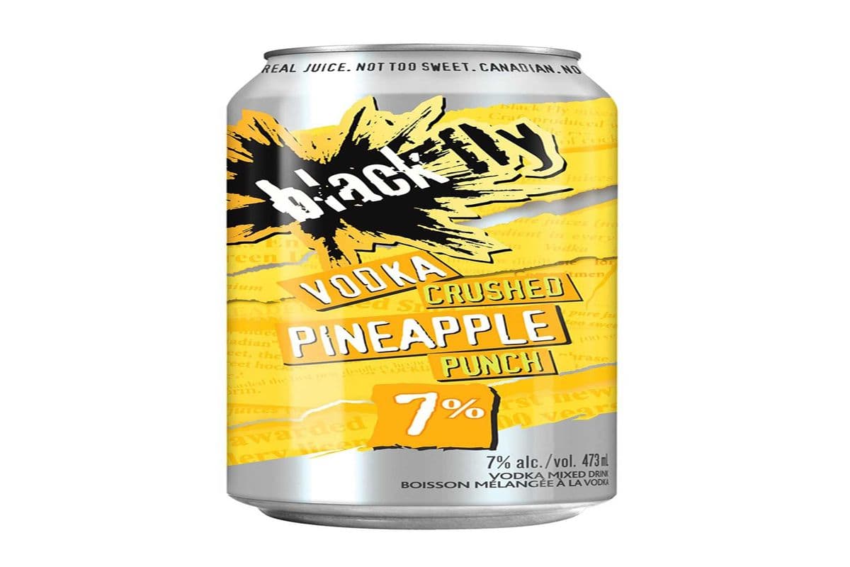 BLACK FLY VODKA CRUSHED PINEAPPLE PUNCH (1 x 473 ML)