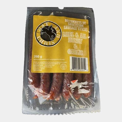 Nat & Chris Bâtonnets de saucisson miel et ail (260g) / Nat & Chris Honey & Garlic Sausage Sticks (260g)