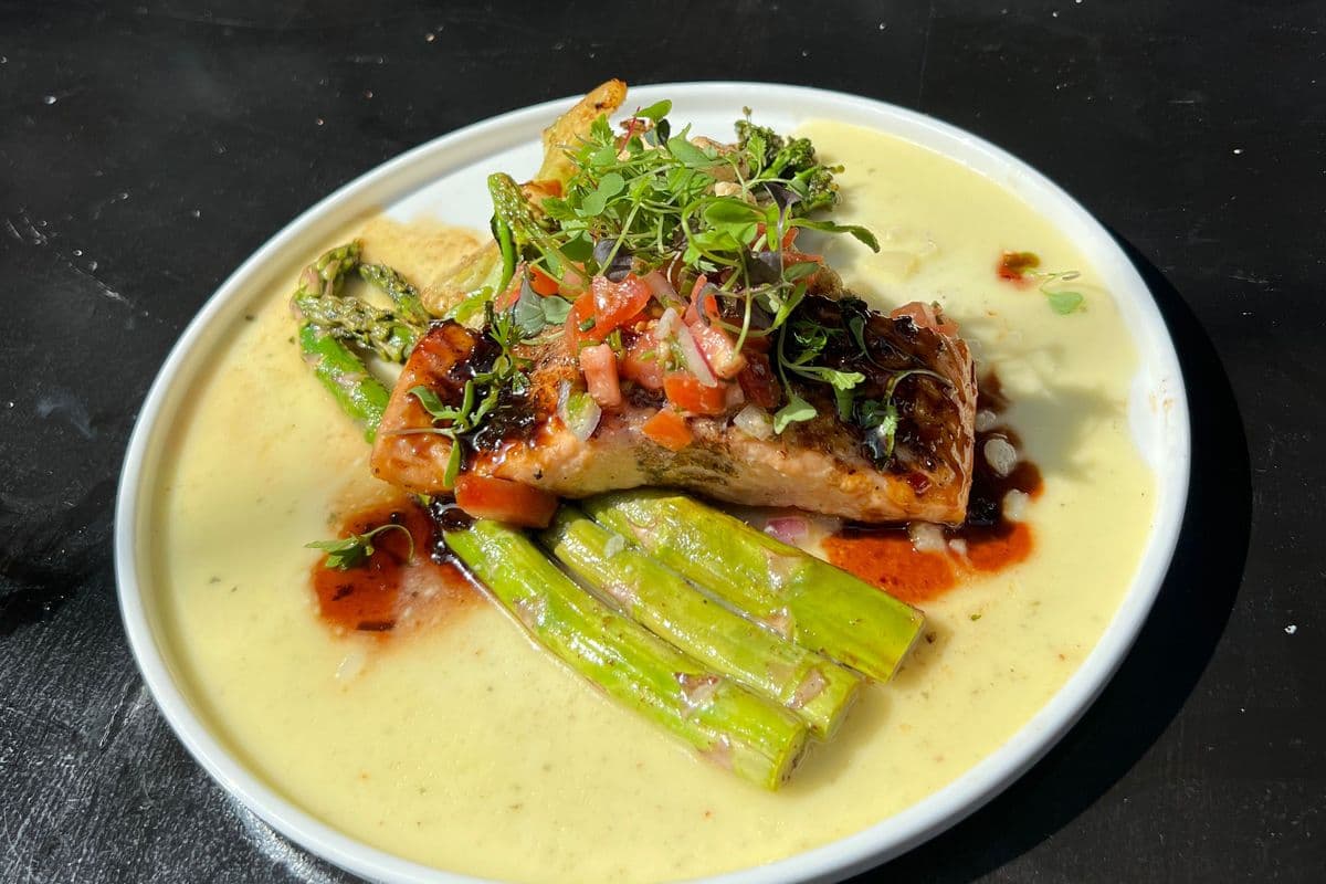 MAPLE SOY GLAZED SALMON