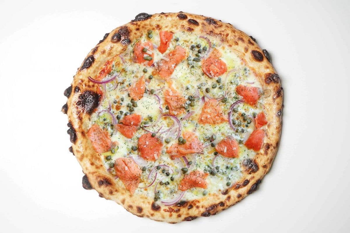 18" Smoked Salmon Pizza
