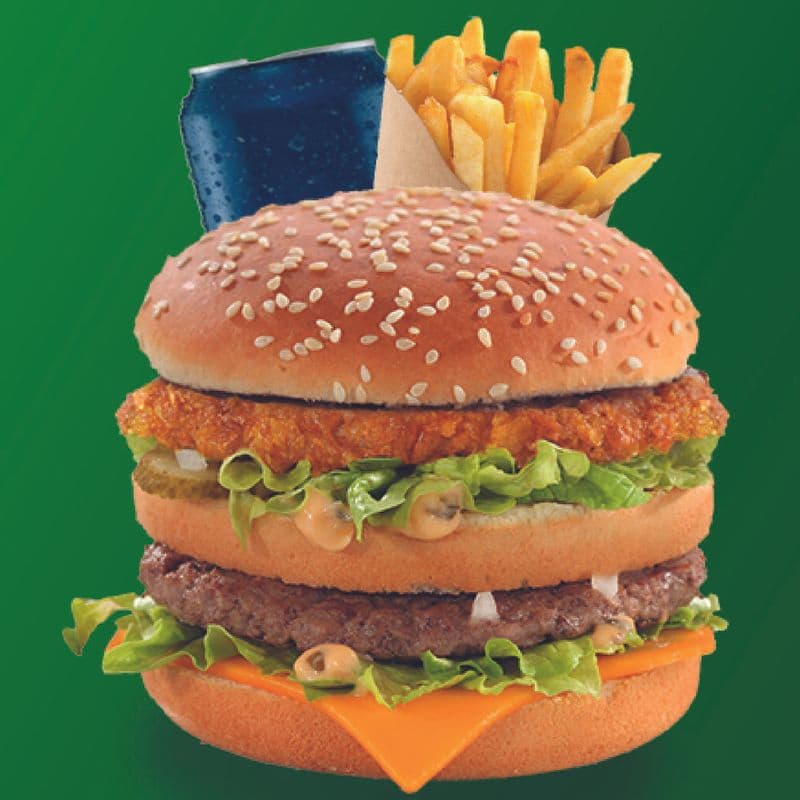 Burger big & chicken trio