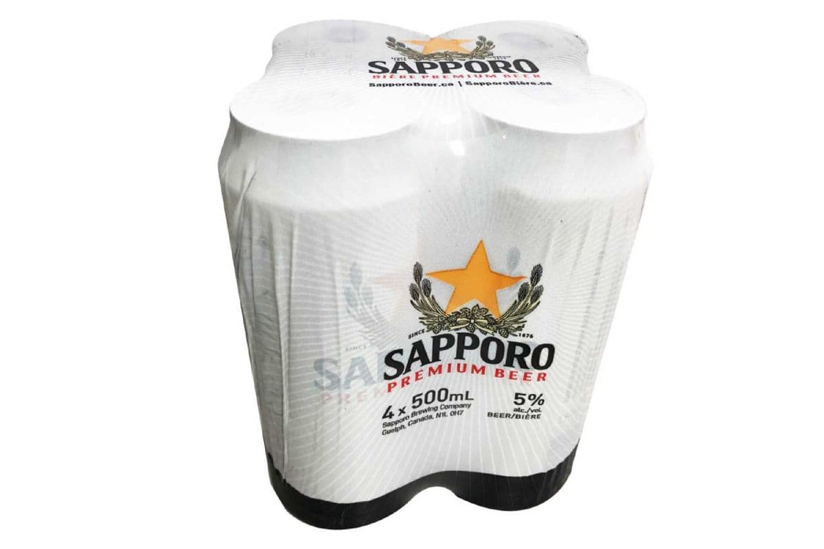 Sapporo Canada (4 Pack Cans) (4 x 500 ml Cans)